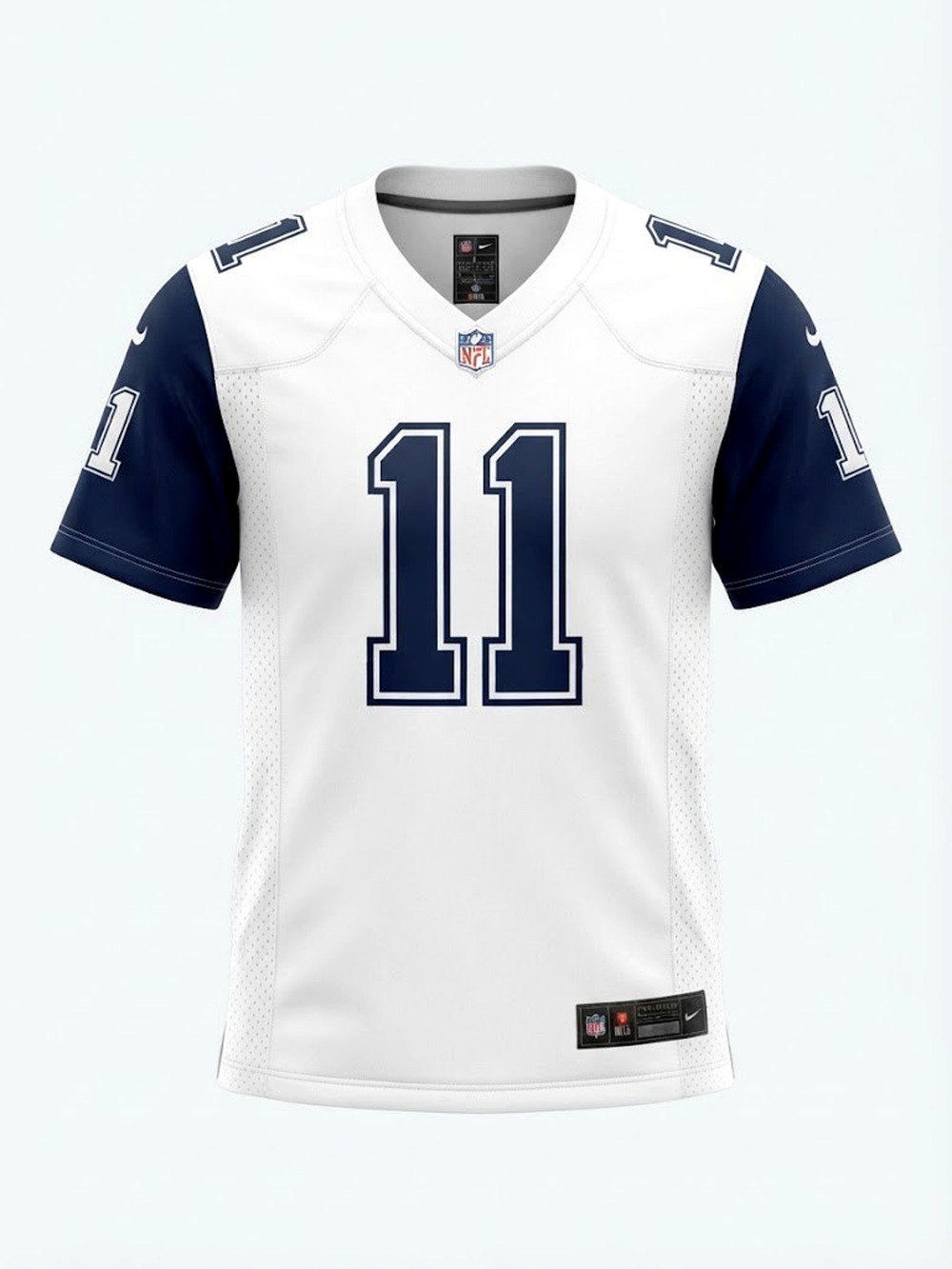 NWT Nike Dallas Cowboys Micah Parsons #11 Navy Sleeves White NFL Jersey Men’s L